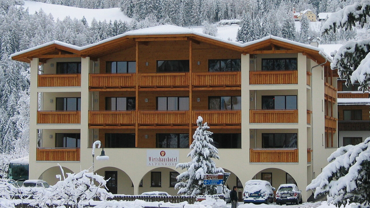 esterno inverno Wirtshaushotel Alpenrose
