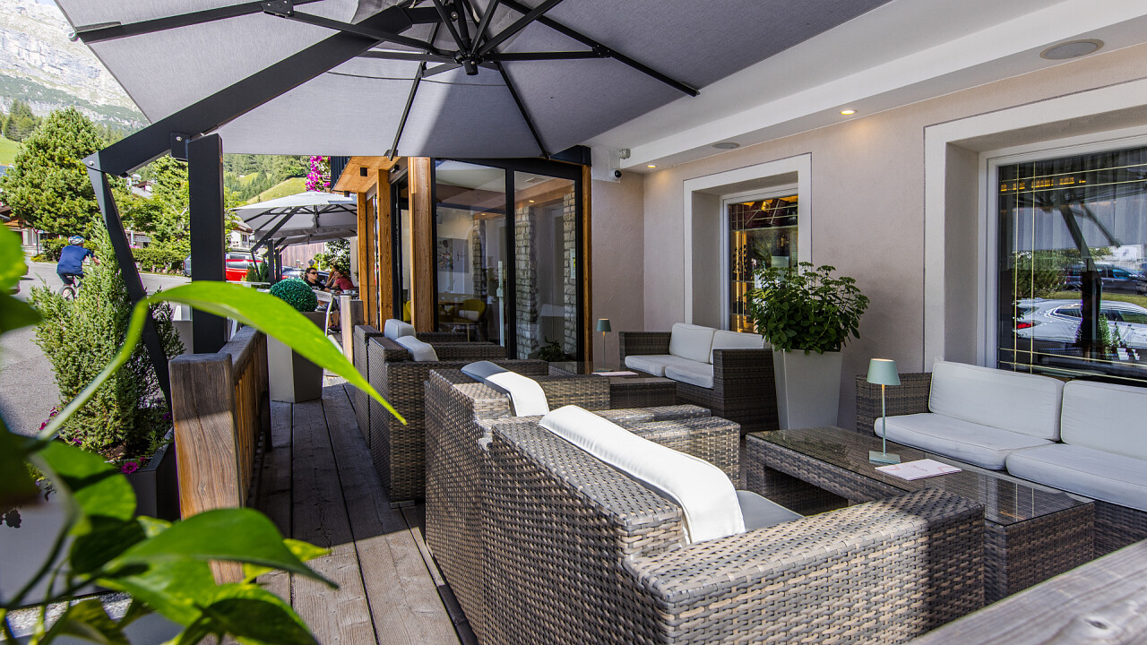 Sommerterrasse - Hotel B&B Marilena