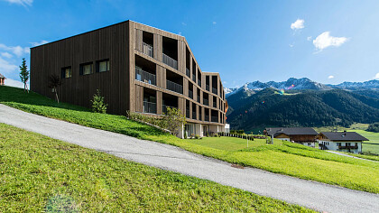 Esterno inverno sera Mountain Residence Montana