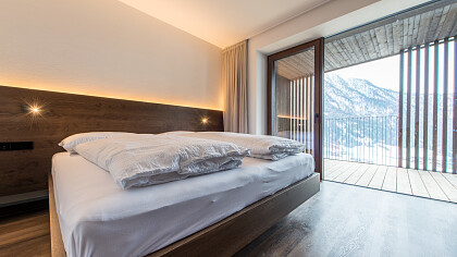 Esterno inverno sera Mountain Residence Montana