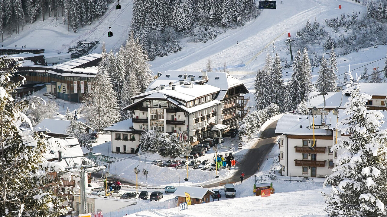 Außenbereich Winter - Sporthotel Arabba