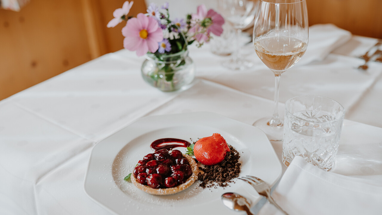 mini crostatina frutti bosco Hotel Berghaus Rosengarten