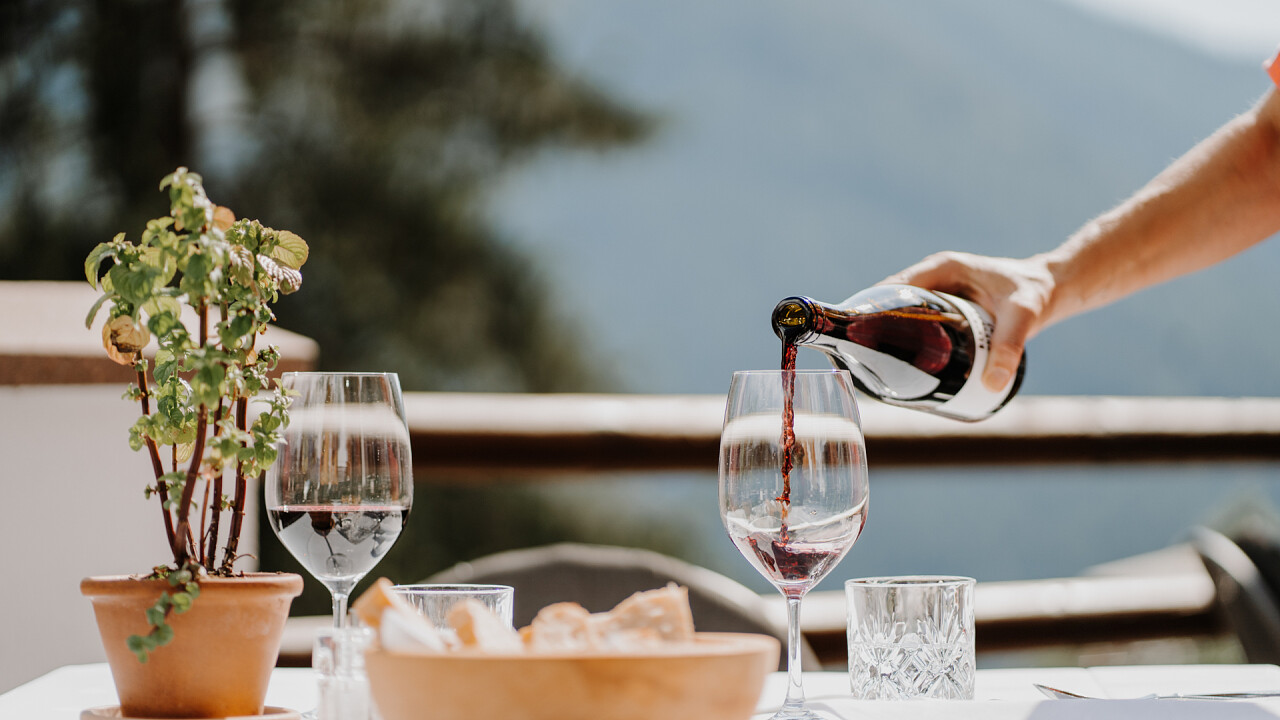 calici vino Hotel Berghaus Rosengarten