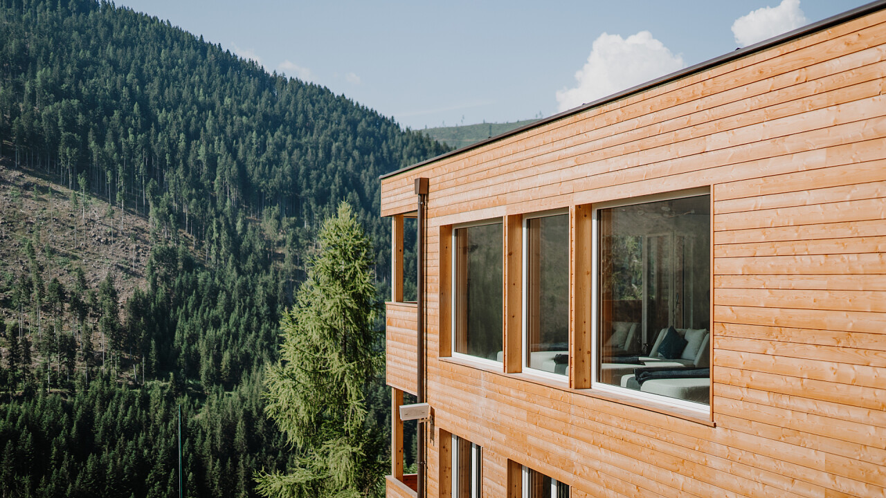 facciata esterna Hotel Berghaus Rosengarten