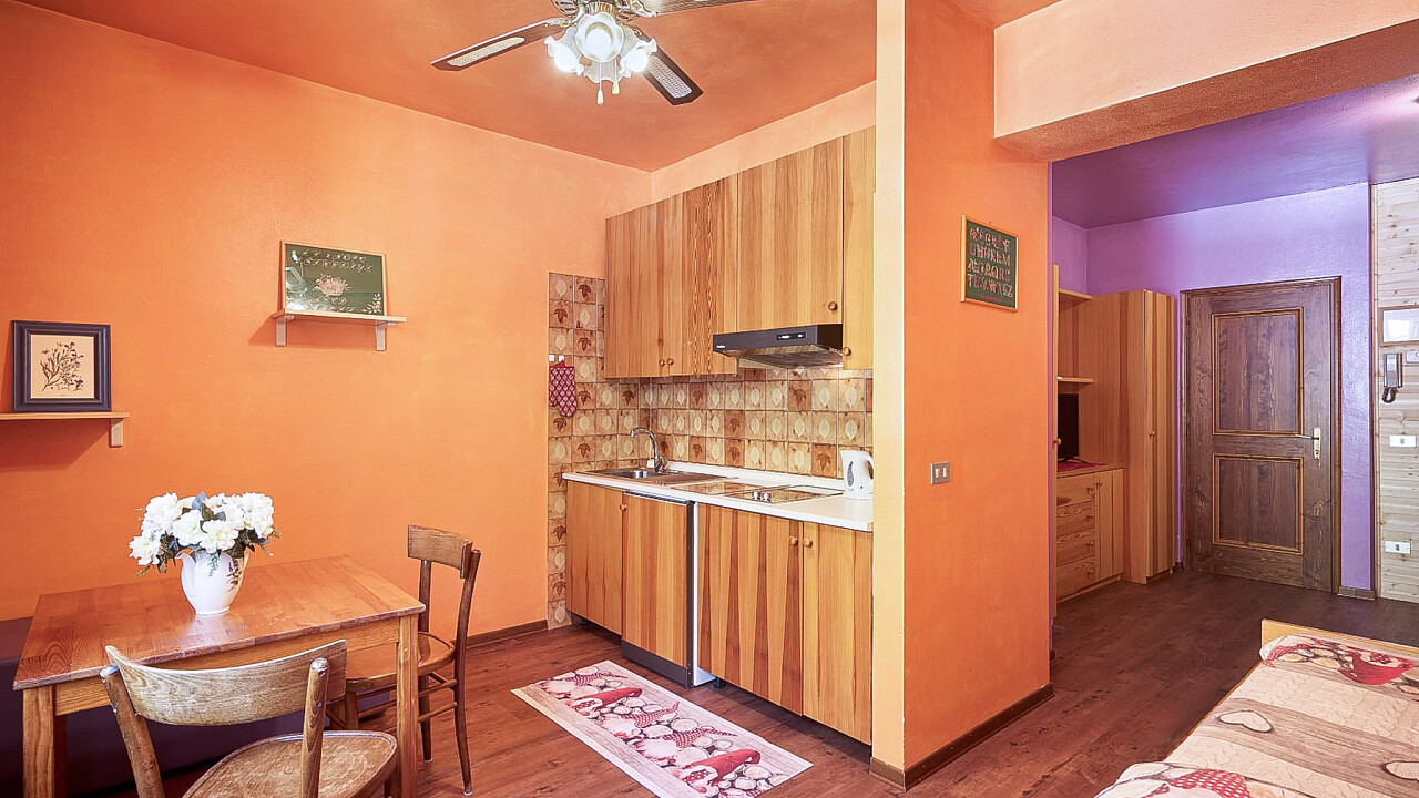 Küche und Wohnzimmer - Casa Ai Lali