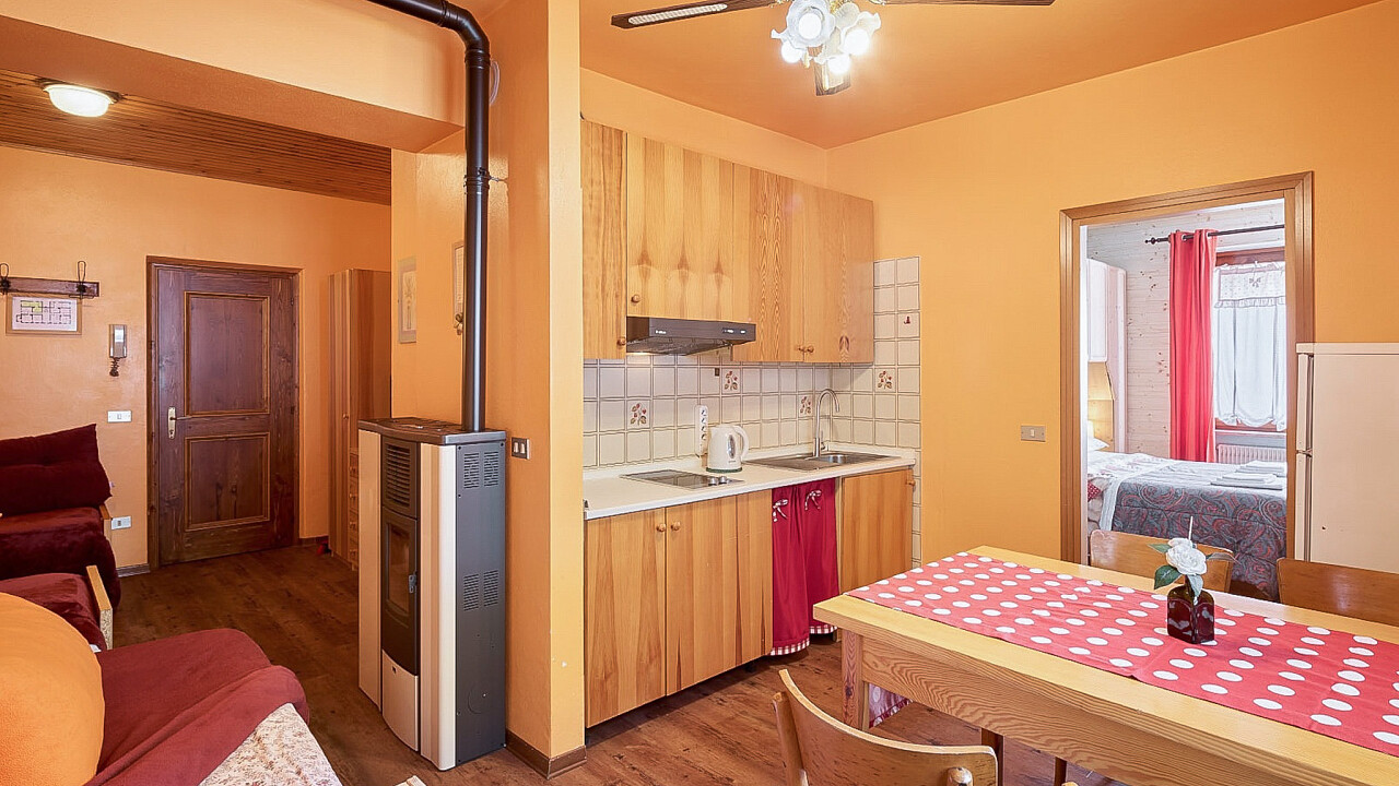 Küche und Wohnzimmer - Casa Ai Lali