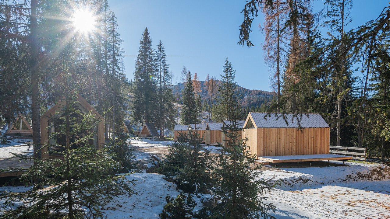 Lodge inverno Camping Sass Dlacia