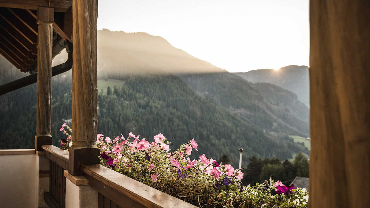 Vista panoramica balcone - Hotel Ansitz Jakoberhof