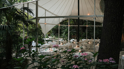 Struttura esterna sera - Parkhotel Laurin
