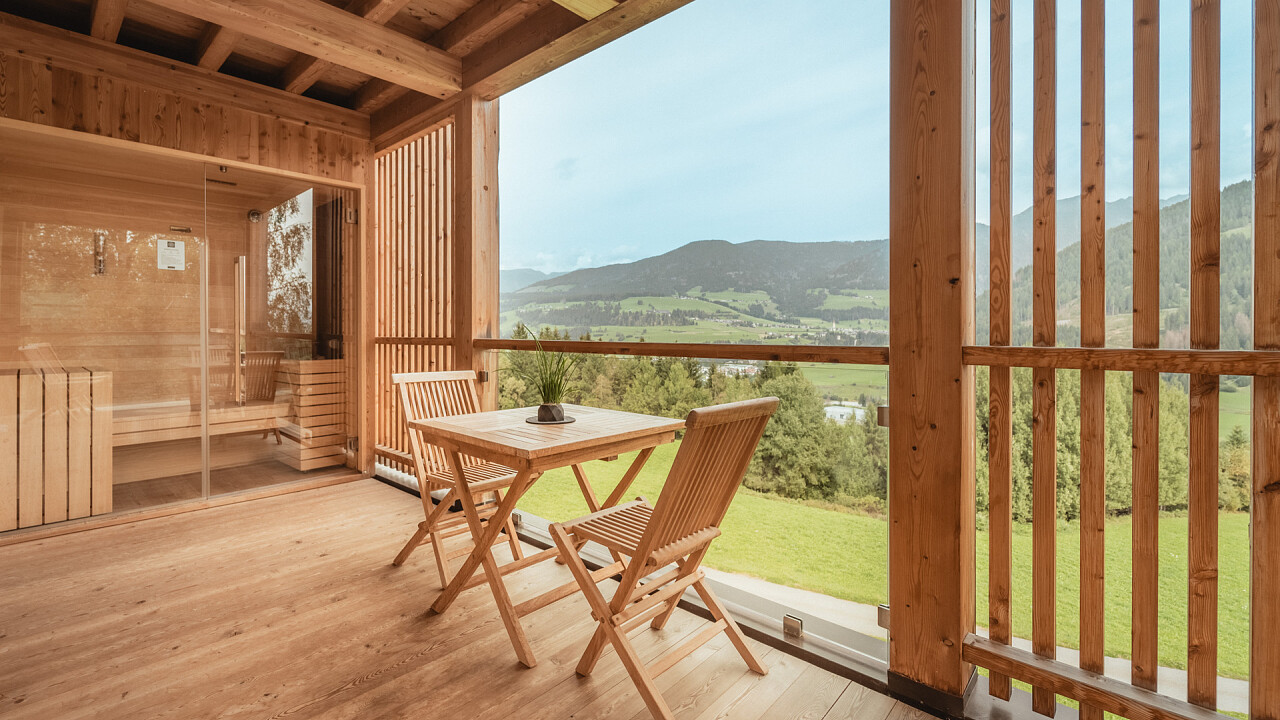 Terrazza - Appartamento Suite Sauna - Gailerhof Hotel B&B