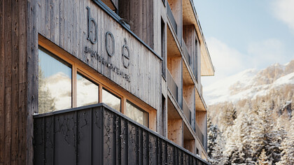 Esterno inverno Hotel Boe Arabba