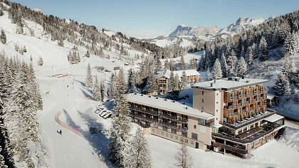 Esterno inverno Hotel Boe Arabba