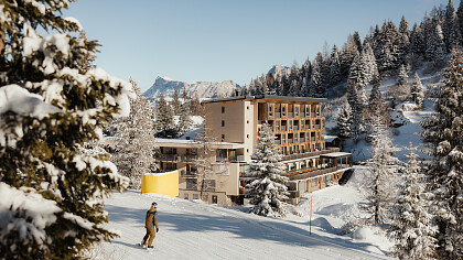 Esterno inverno Hotel Boe Arabba
