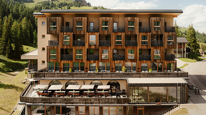 Esterno inverno Hotel Boe Arabba
