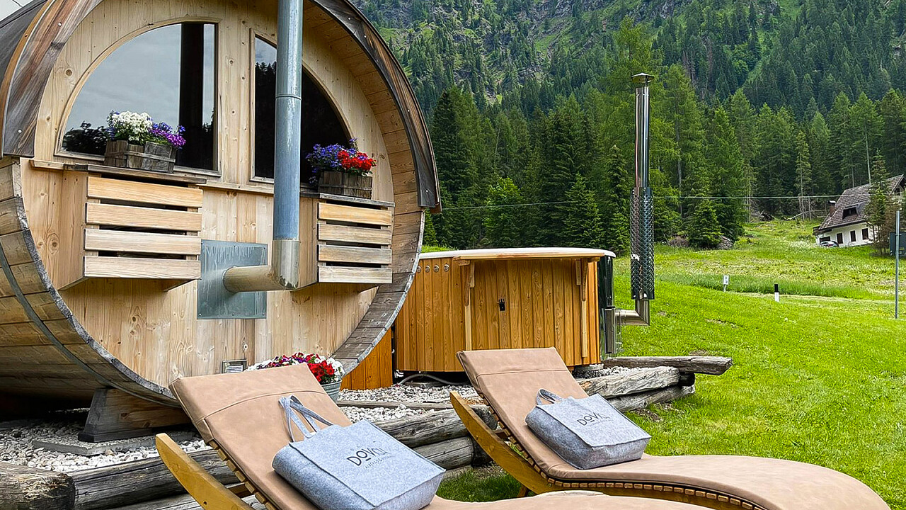 Outdoor sauna - Hotel Restaurant Baita Dovich
