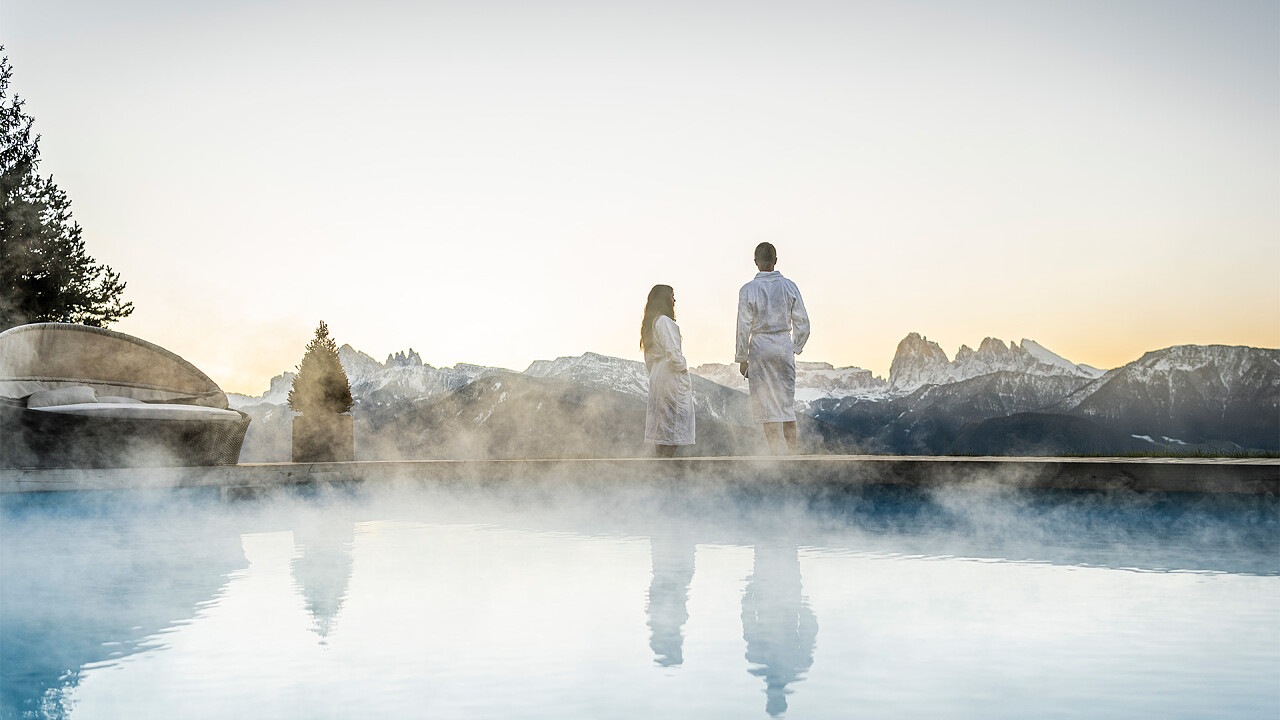 Piscina esterna inverno - Granpanorama Wellnesshotel Sambergerhof