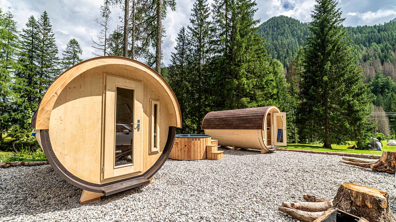 Exterior barrels - Camping Marmolada