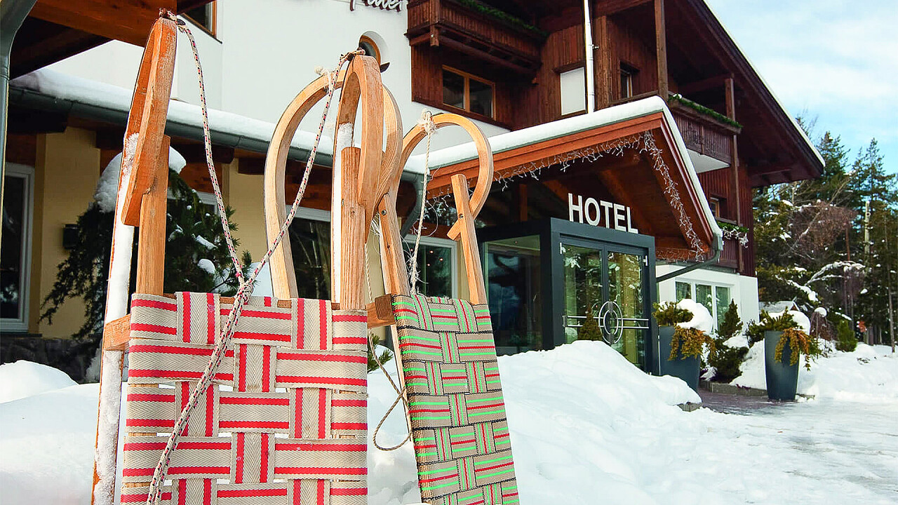 Struttura esterna inverno - Hotel Pinei Nature & Spirit