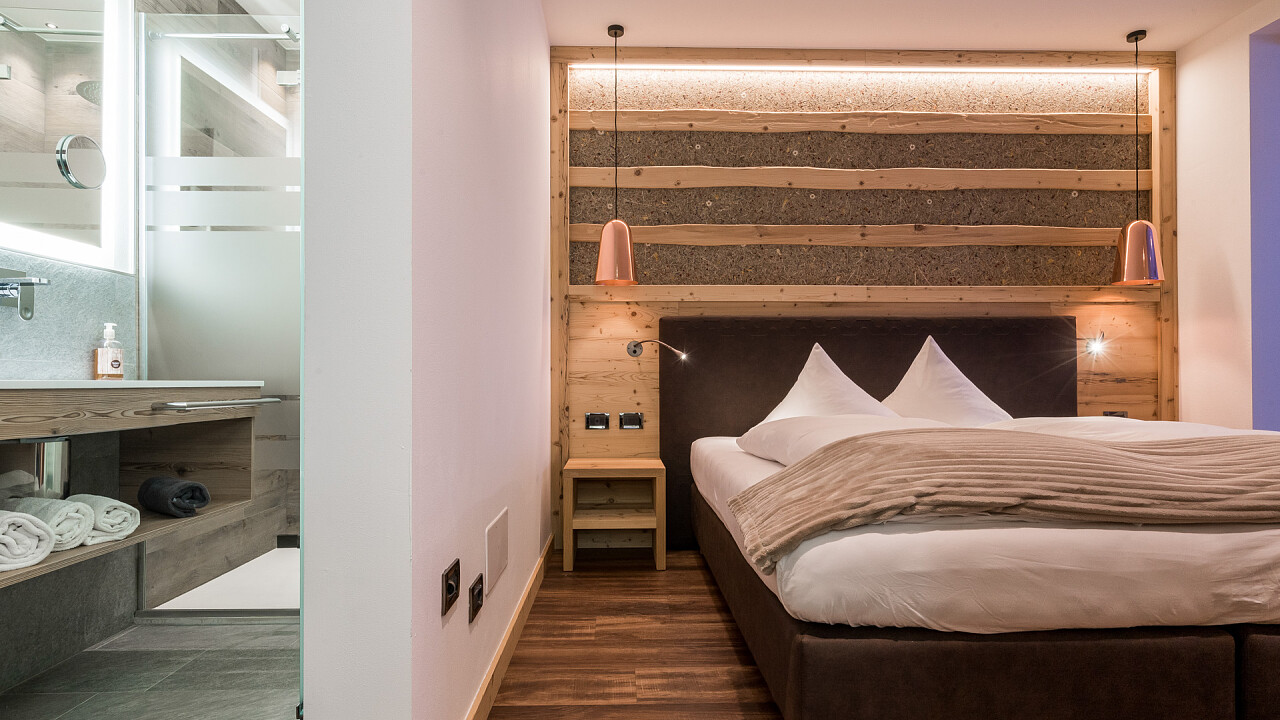 Camera da letto Hotel Astoria Canazei