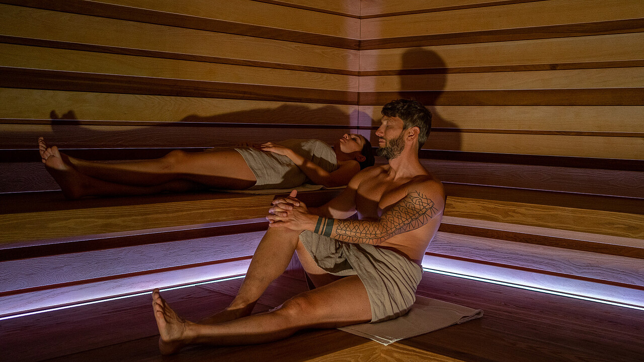 Coppia sauna Hotel Astoria Canazei