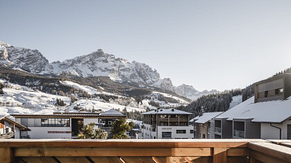Esterno inverno Hotel Ladinia