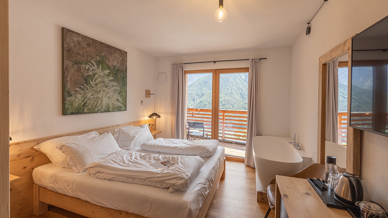 Camera stanza da letto Locanda Giallo Dolomiti