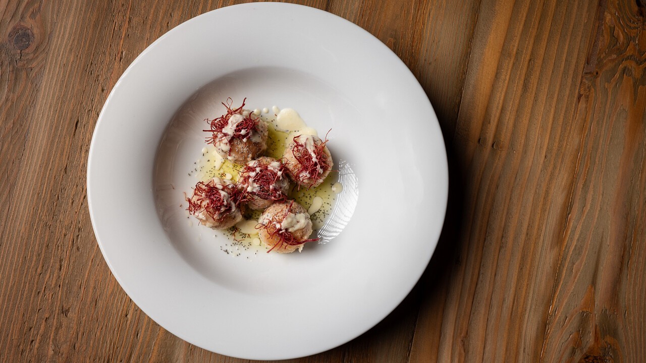 Canederli ristorante Locanda Giallo Dolomiti