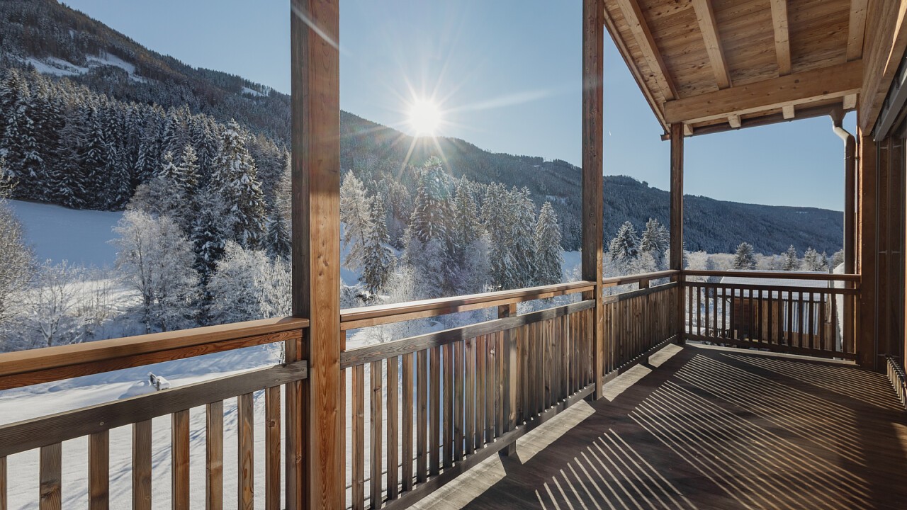 vista inverno camera da Hotel Stoll