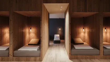 Esterno invernale Hotel Tofana Cortina