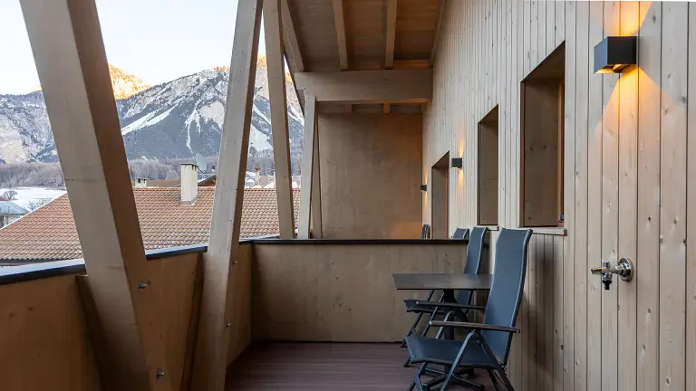 terrazza della camera da letto - Hotel Lamm