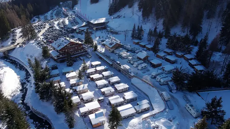 Aerial view of Camping Civetta
