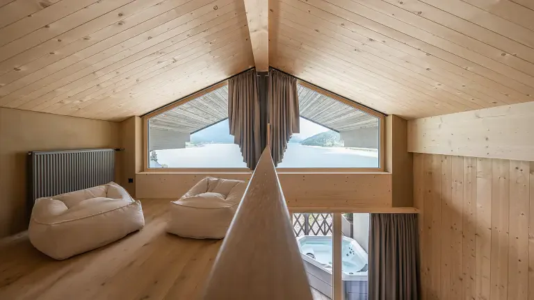 soppalco della camera da letto – DAS GERSTL Family Retreat