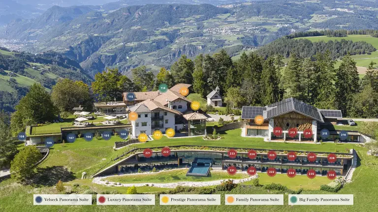 struttura esterna, numerazione appartamenti - Ansitz Velseck Residence Hotel