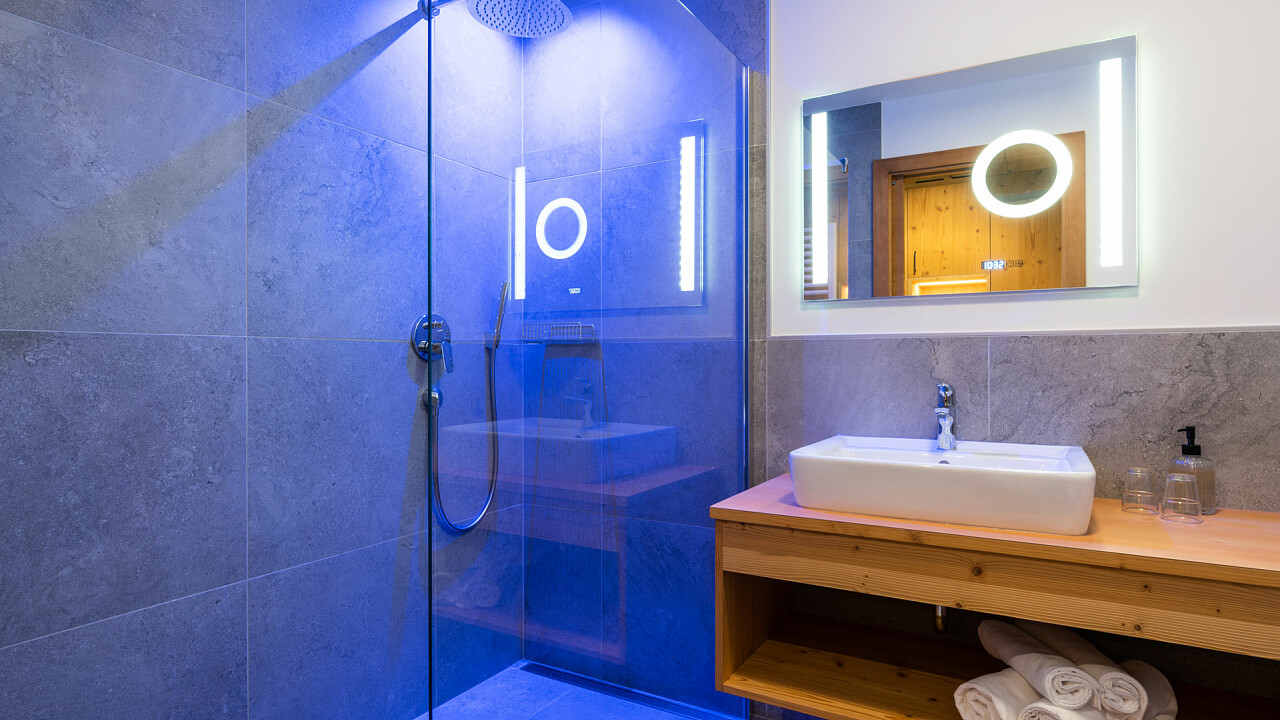 Bagno camera Hotel Moserhof