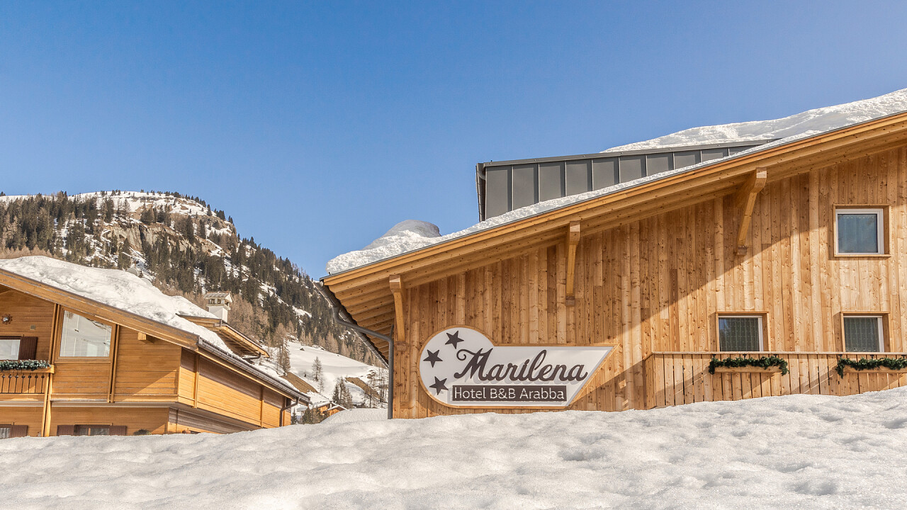 Außenstruktur Winter 2 - Hotel B&B Marilena