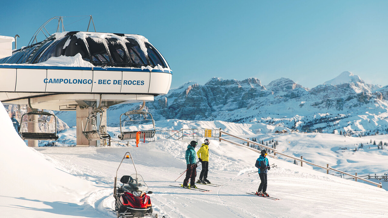 Seggiovia Bec de Roces piste da sci Arabba