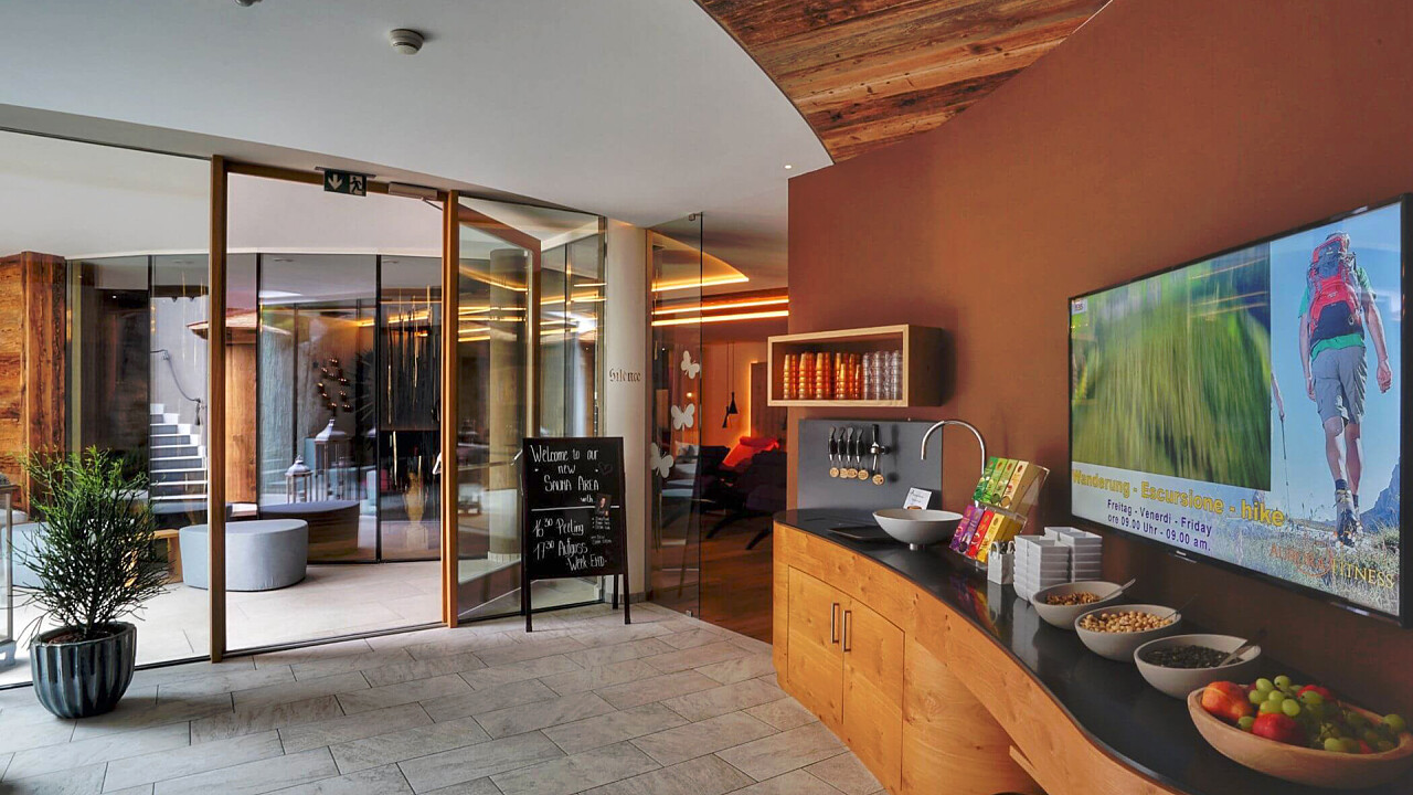 Sala colazione Mirabell Dolomites Hotel . Luxury . Ayurveda & Spa