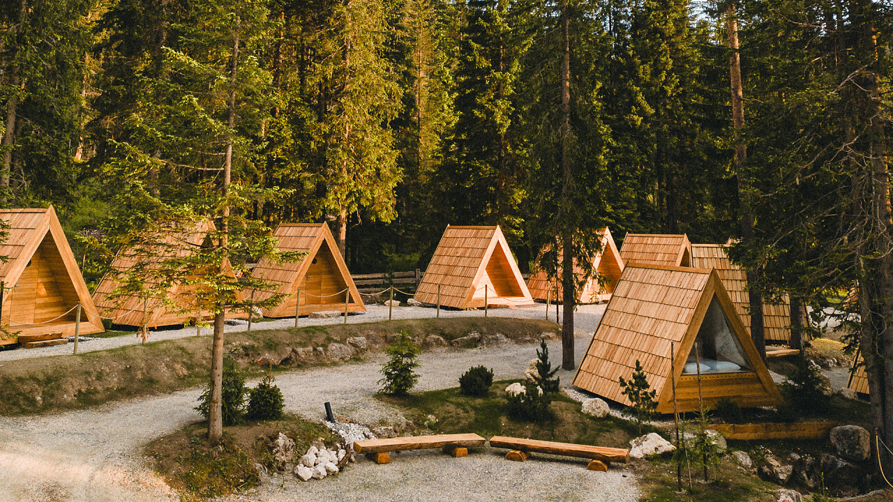 Forest cabin Camping Sass Dlacia