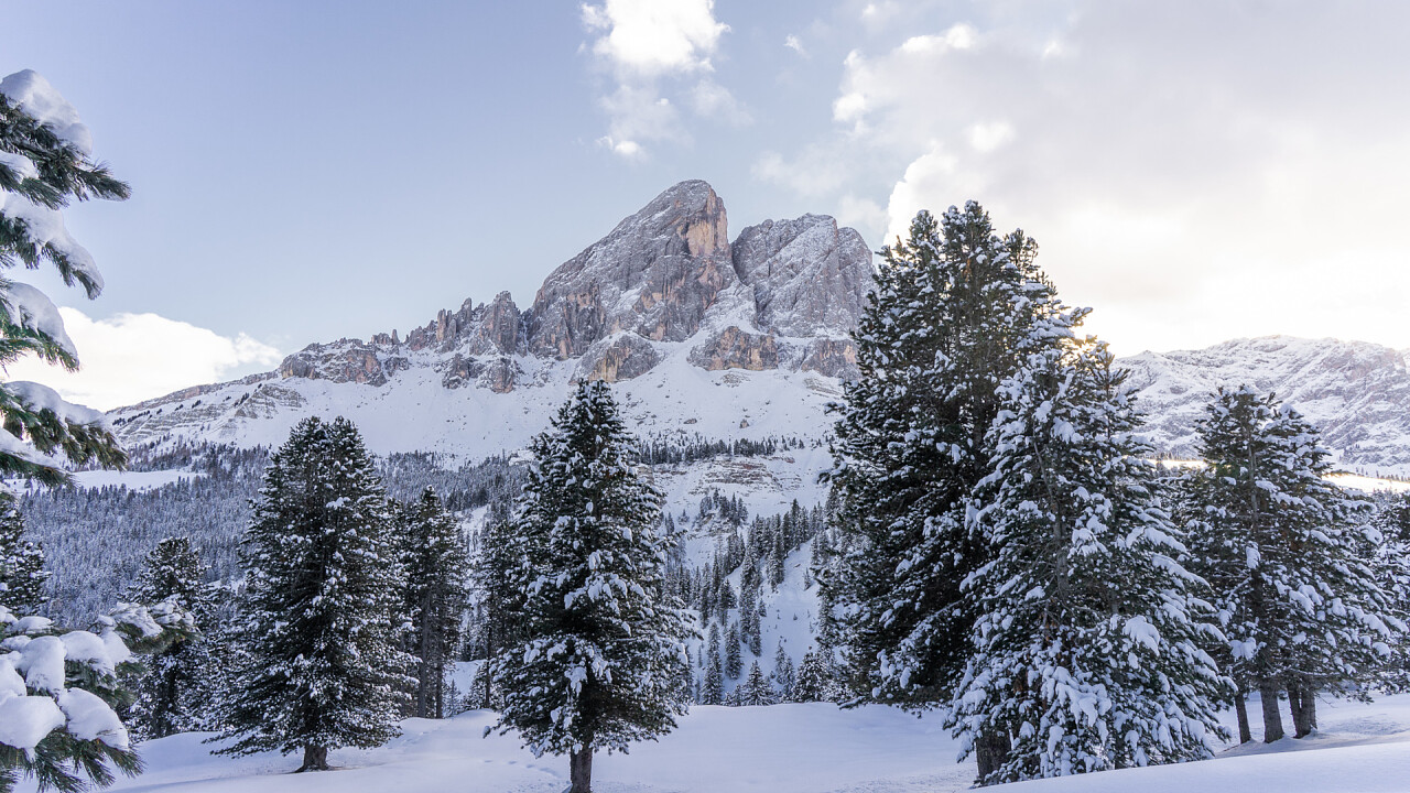 Panorami inverno Mountain Lodge Ütia de Börz