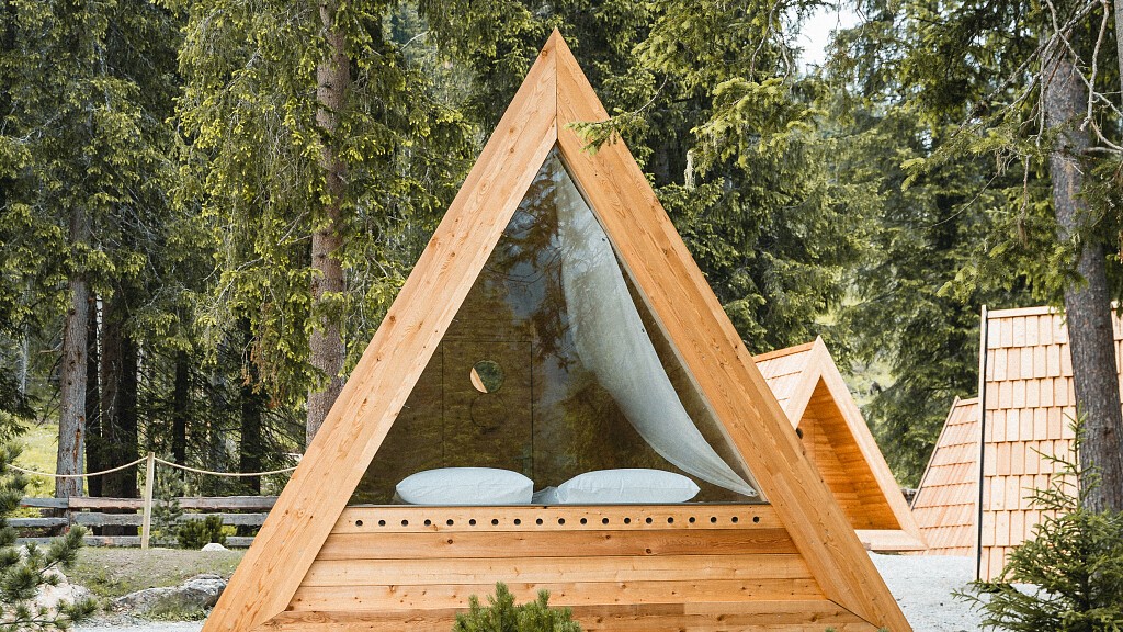 A -Frame Cabin vista montagna