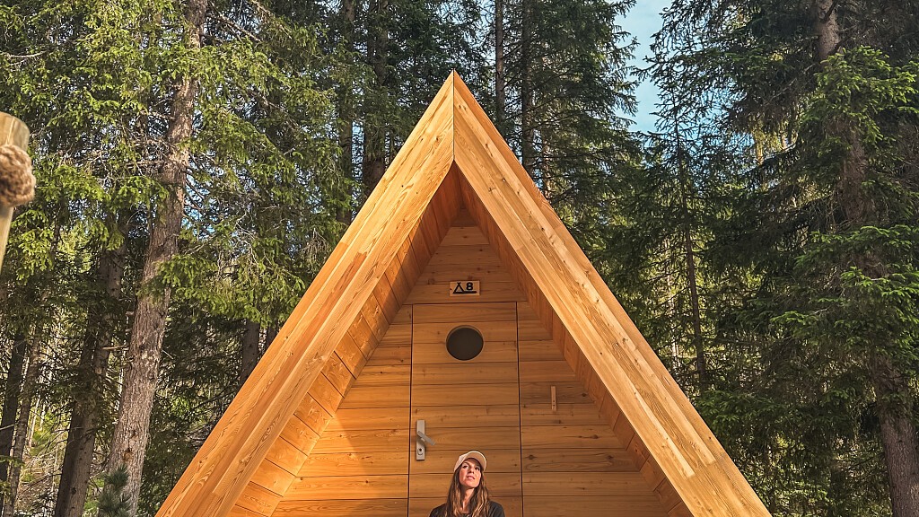 A -Frame Cabin vista bosco