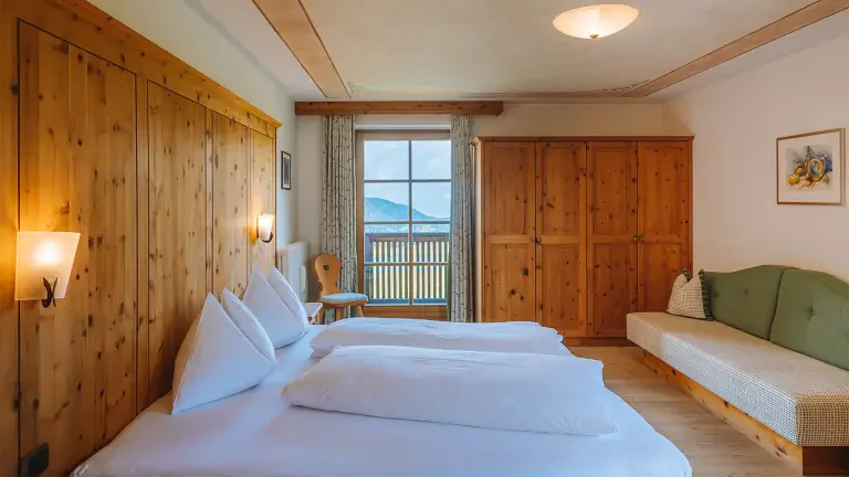 Room with a small balcony