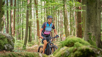 E-Bike im Winter in den Dolomiten