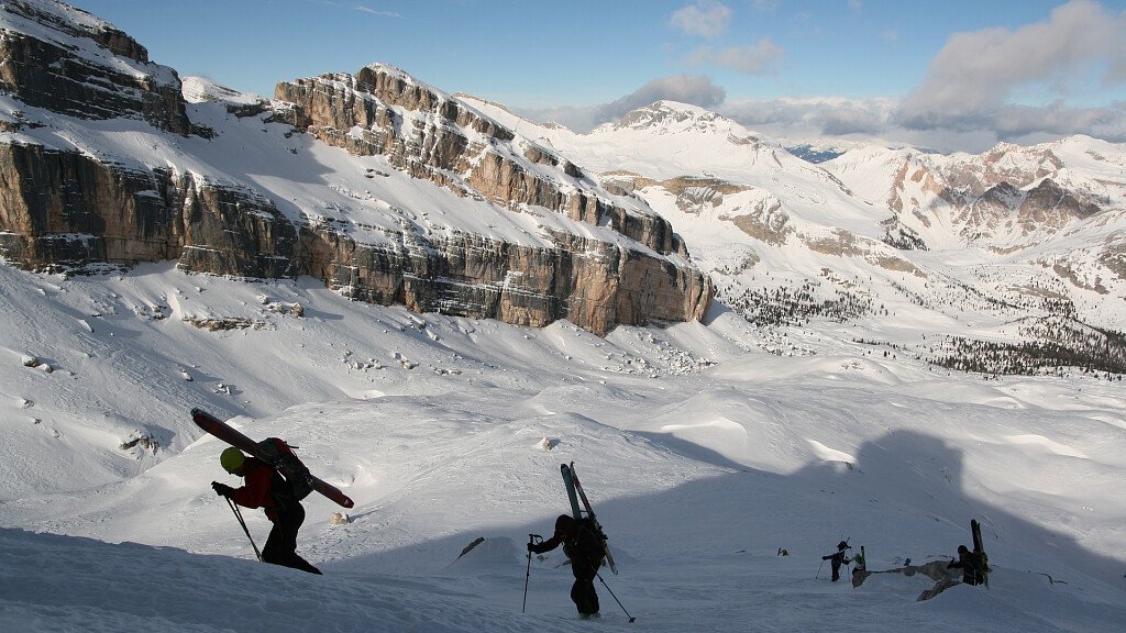 Le Dolomiti e lo sci alpinismo