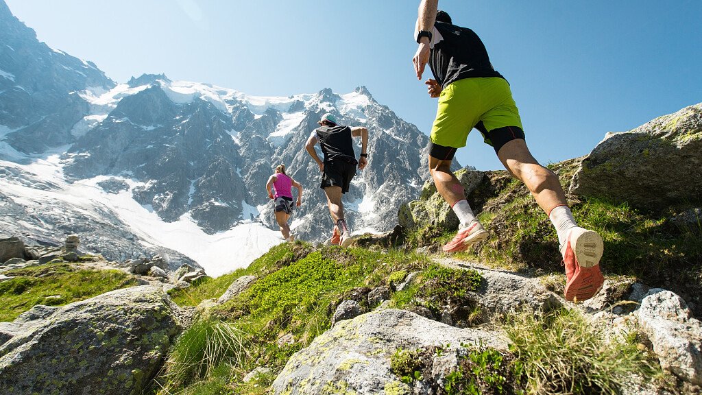 Mountain running in the Dolomites