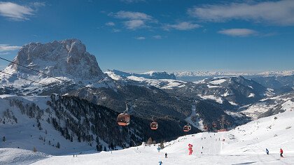 Ski lifts in the Val Gardena ski area