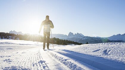 Cross-country skiing in Valle Isarco
