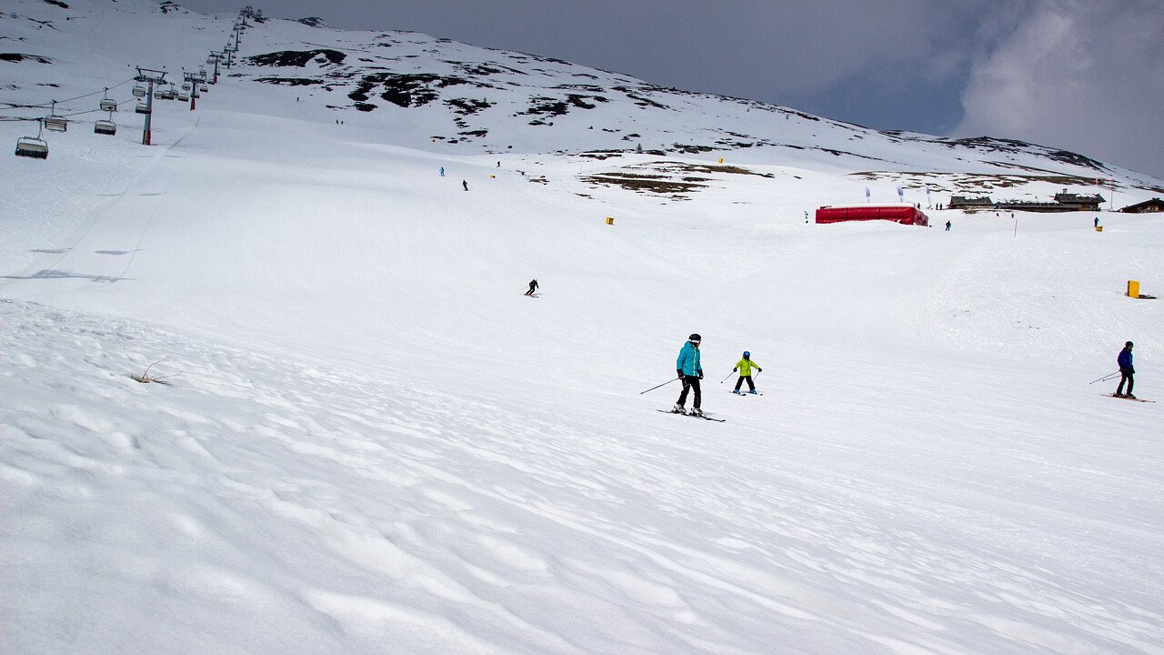 Skifahren Schwemmalm im Ultental
