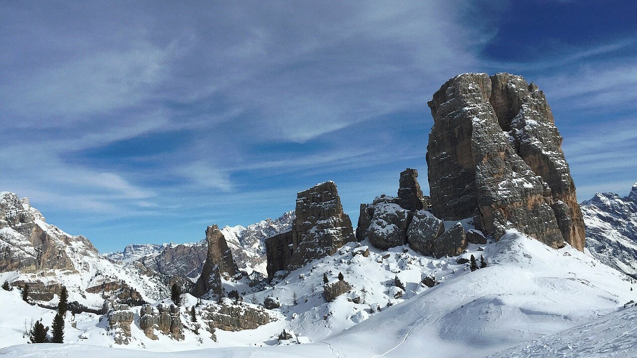 5 Torri in winter in Cortina