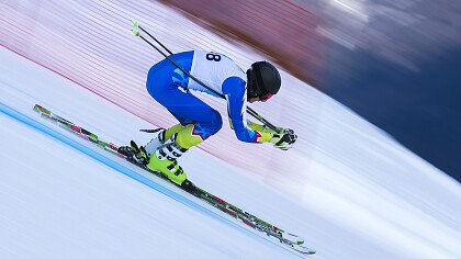 Alpine ski race in Alpe Cimbra